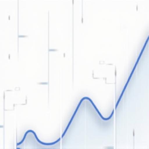 Grafico che mostra una curva di crescita esponenziale della visibilità online.